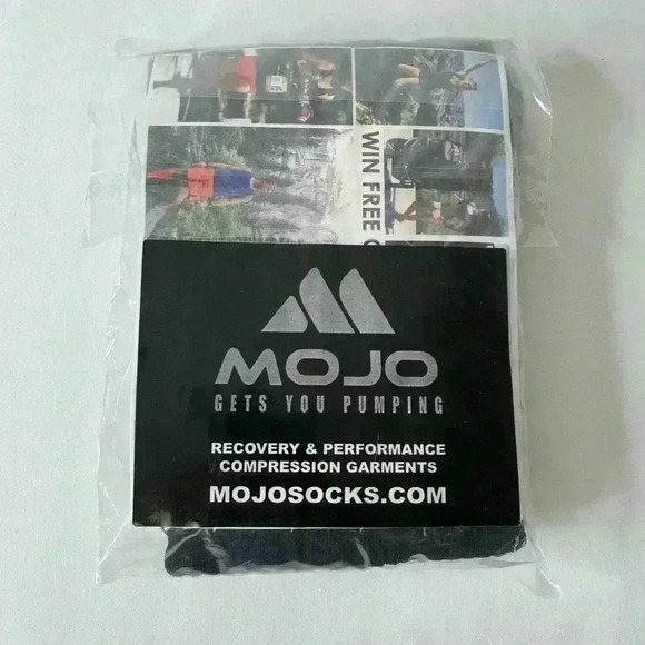 NWT MOJO Black compression socks, size 2XL - Picture 1 of 6
